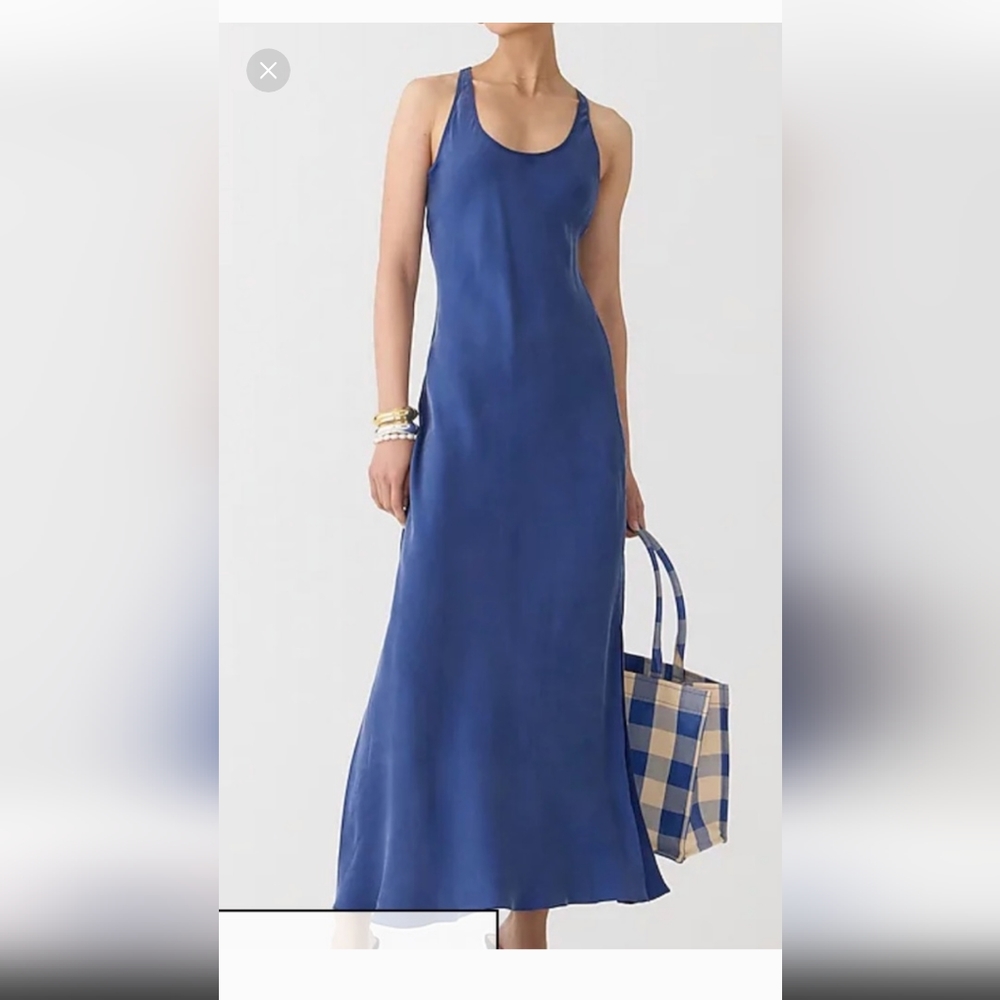 Alicia 12 cupro blend racerback slip dress